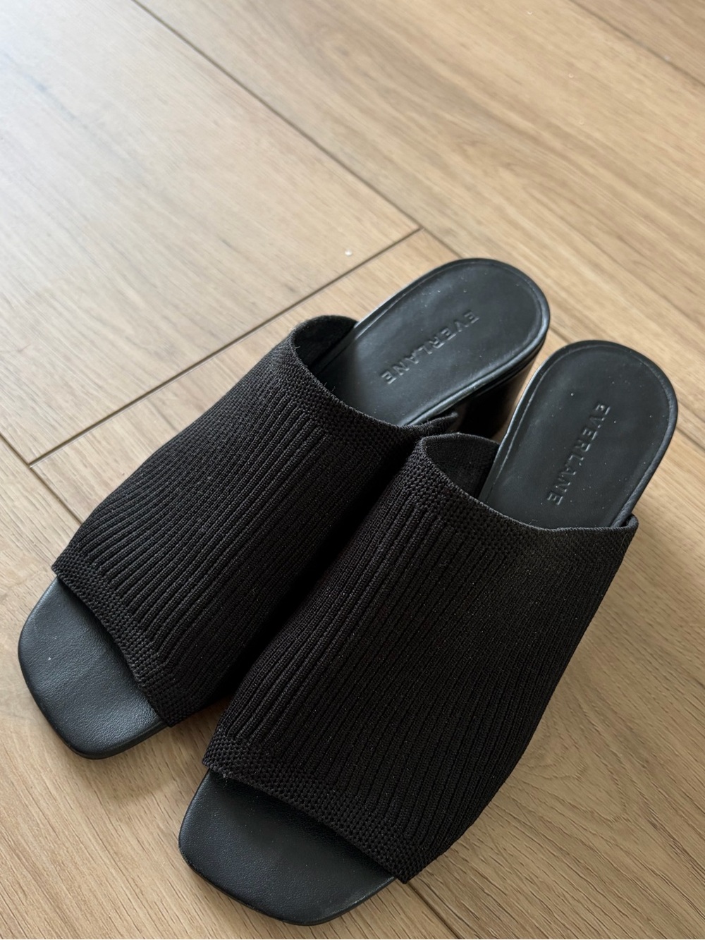 Everlane leather glove mule reknit